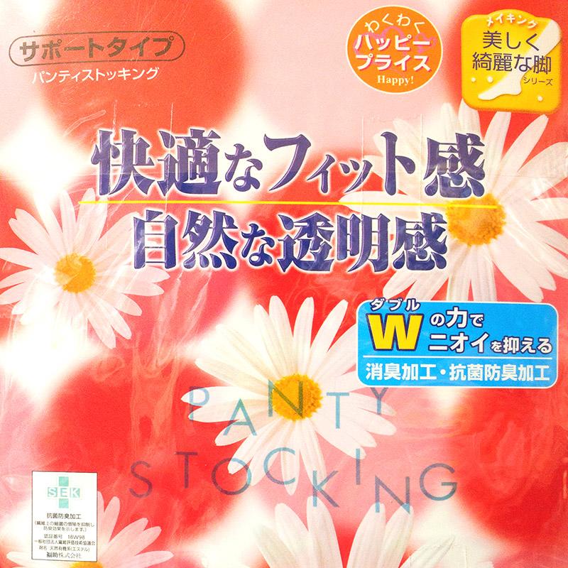 Fukuske（フクスケ） 福助 自然な透明感 サポートパンスト 3足組 M-L