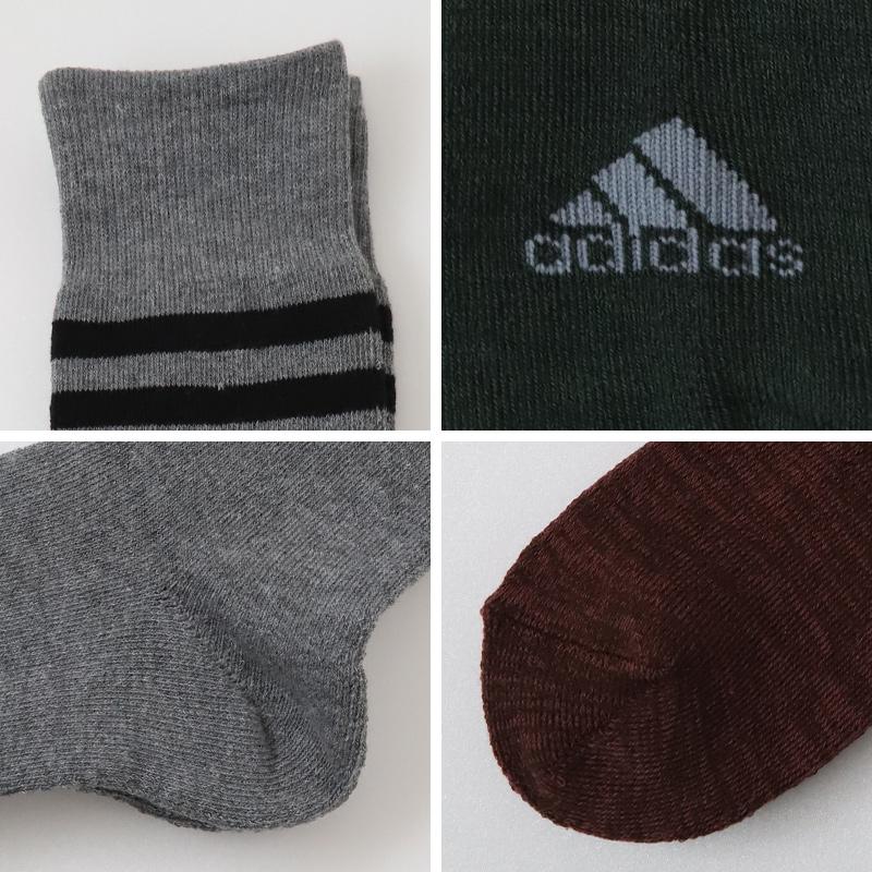 adidas（アディダス） メンズ 靴下 総パイル クルーソックス 3足組 24