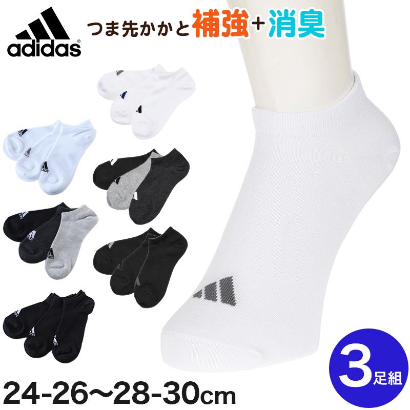 adidas 靴下 ソックス スニーカーソックス メンズ 3P 24-26/26 adidas 靴下 ソックス スニーカーソックス メンズ 3P 24-26/26