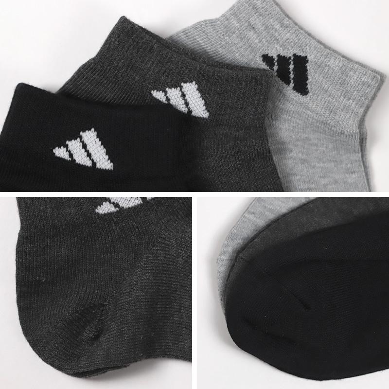 Fukuske（フクスケ） 靴下 メンズ 男性 ショートソックス 3足組 adidas