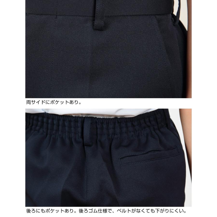 小学校 制服 半ズボン 3分丈 紺 後ろゴム 110cmA〜170cmB 小学生 学生服 ズボン 男子 男の子 通学 洗える スクール A体 B体 ゆったり (取寄せ) | SchooLog | 03