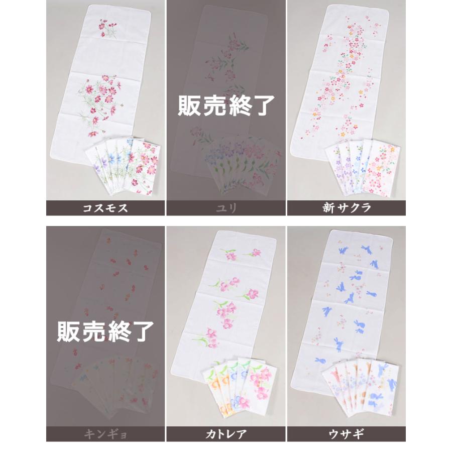 日本製 綿100% 二重袷ガーゼ手ぬぐい 6枚組 (約35×88cm) (てぬぐい