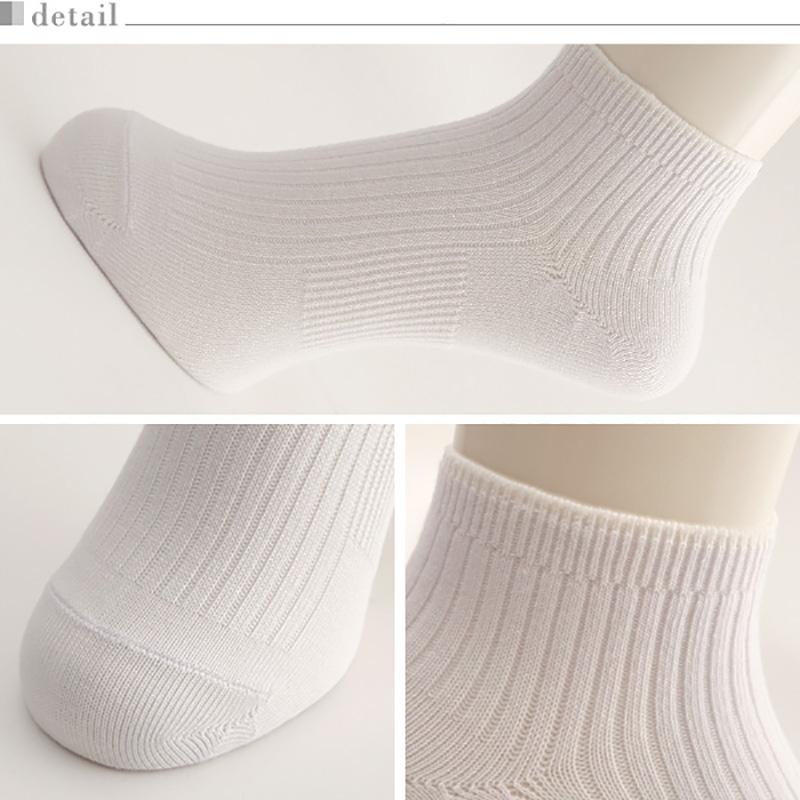 CRANK（ATSUGI） 靴下 白 コットン ソックス スニーカー丈 3足組 22