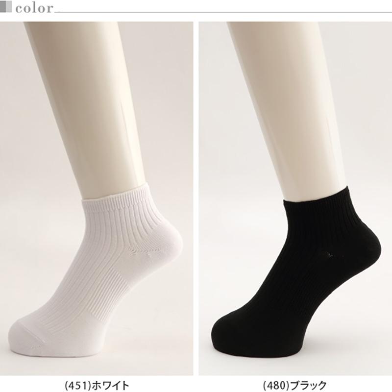 CRANK（ATSUGI） 靴下 白 コットン ソックス スニーカー丈 3足組 22