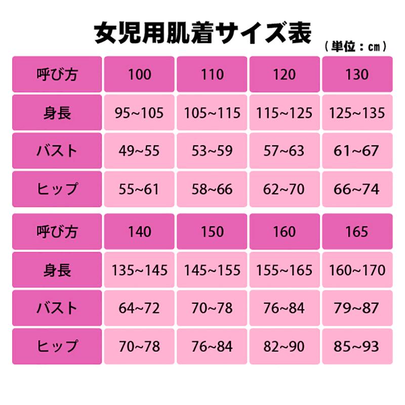 女の子用　服　サイズ　色々　6歳までくらい サイズガイド - パターンレーベル