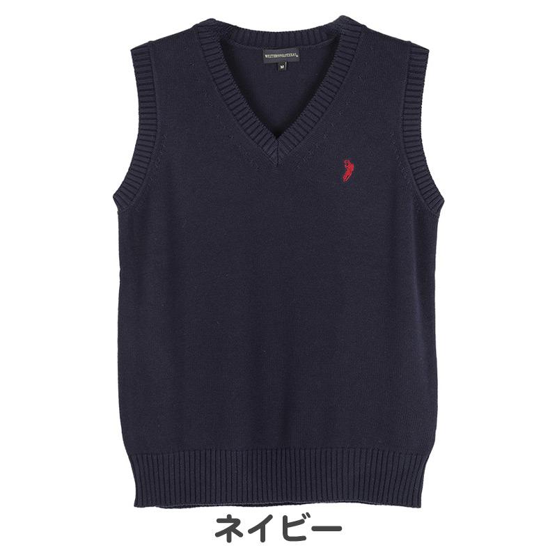 スクールベスト 女子 男子 学生 綿100％ スクール ニット 制服 ベスト