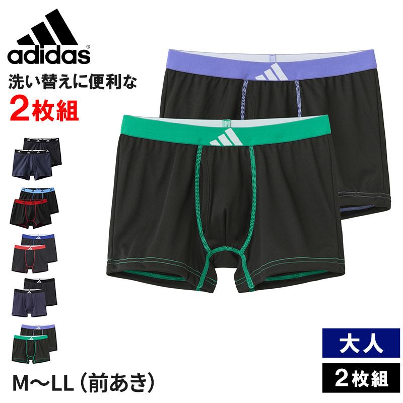 adidas ボクサーパンツ メンズ アディダス 前開き 2枚組 M L LL adidas ボクサーパンツ メンズ アディダス 前開き 2枚組 M L LL