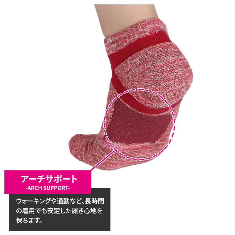 RIZE くつ下2足セット GUNZE（グンゼ） アクティブスタイル レディース スニーカーソックス