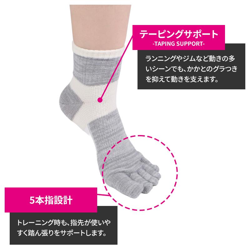 GUNZE（グンゼ） アクティブスタイル 5本指ソックス レディース