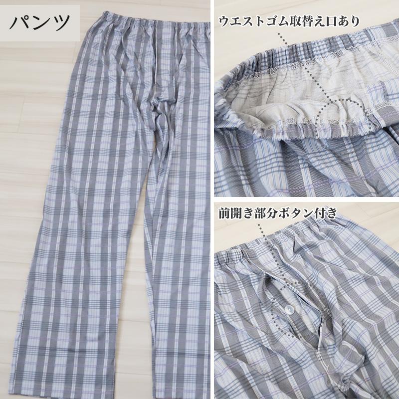 GUNZE（グンゼ） パジャマ メンズ 長袖 綿100 S〜LL 春夏 薄手 男性