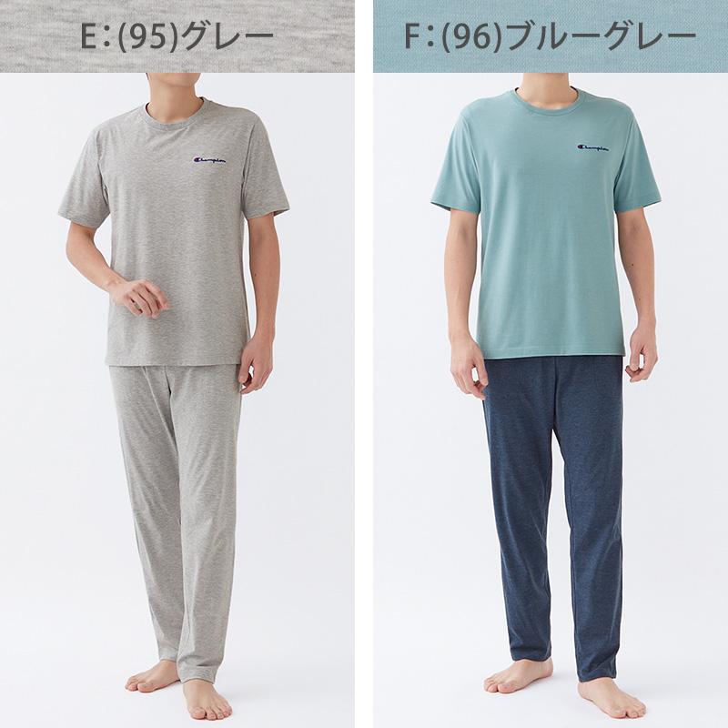 Champion（チャンピオン） 半袖 長ズボン パジャマ メンズ 上下セット