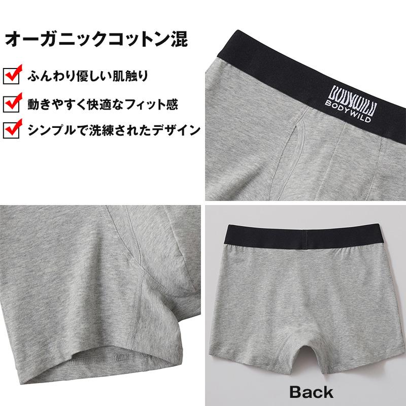 BODY WILD（ボディワイルド） グンゼ ボクサーパンツ 前開き メンズ 綿
