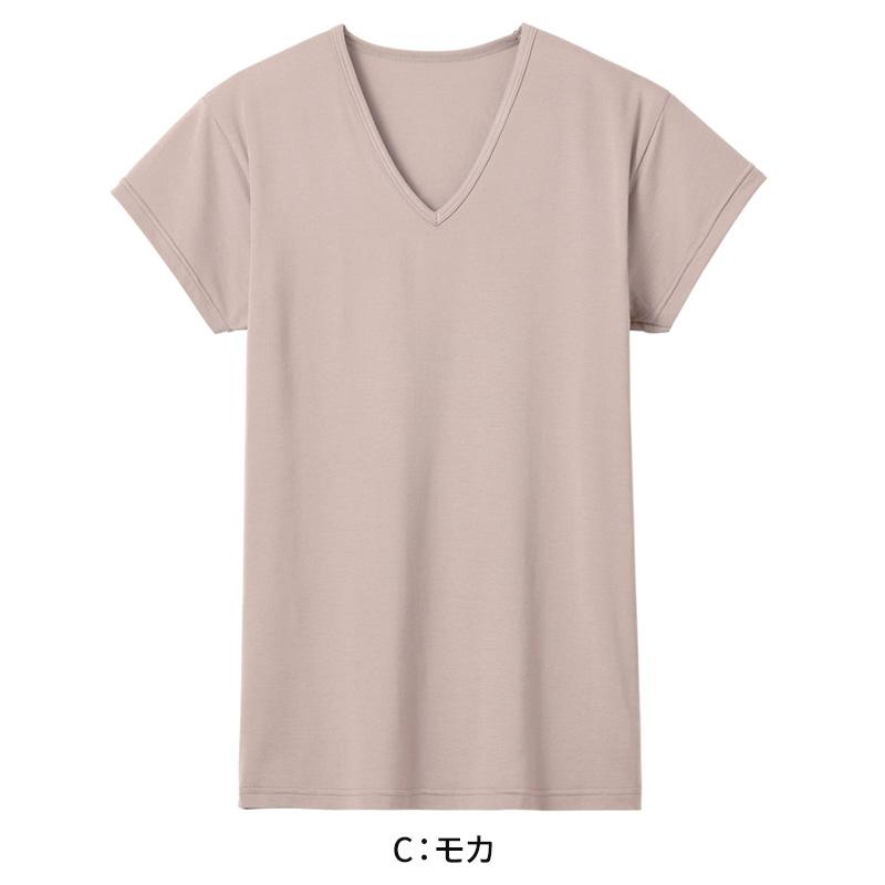GUNZE（グンゼ） アセドロン Vネック Tシャツ メンズ M L LL gunze