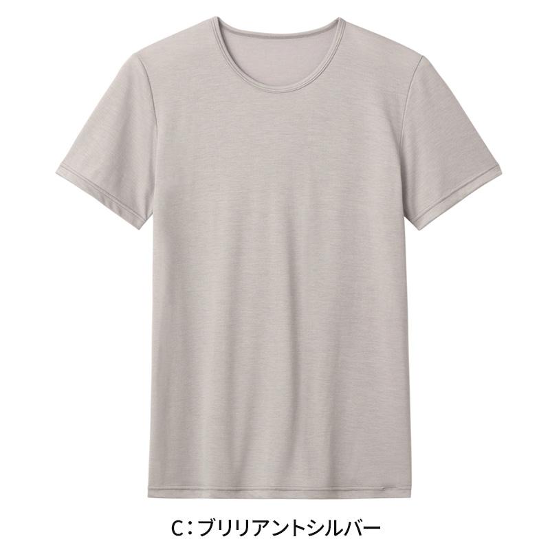 アセドロン クルーネック Tシャツ グンゼ 鹿の子 クールマジック メンズ M〜LL gunze coolmagic 吸汗速乾 消臭 丸首 半袖 肌着 夏 プレゼント ギフト 父の日｜suteteko｜07