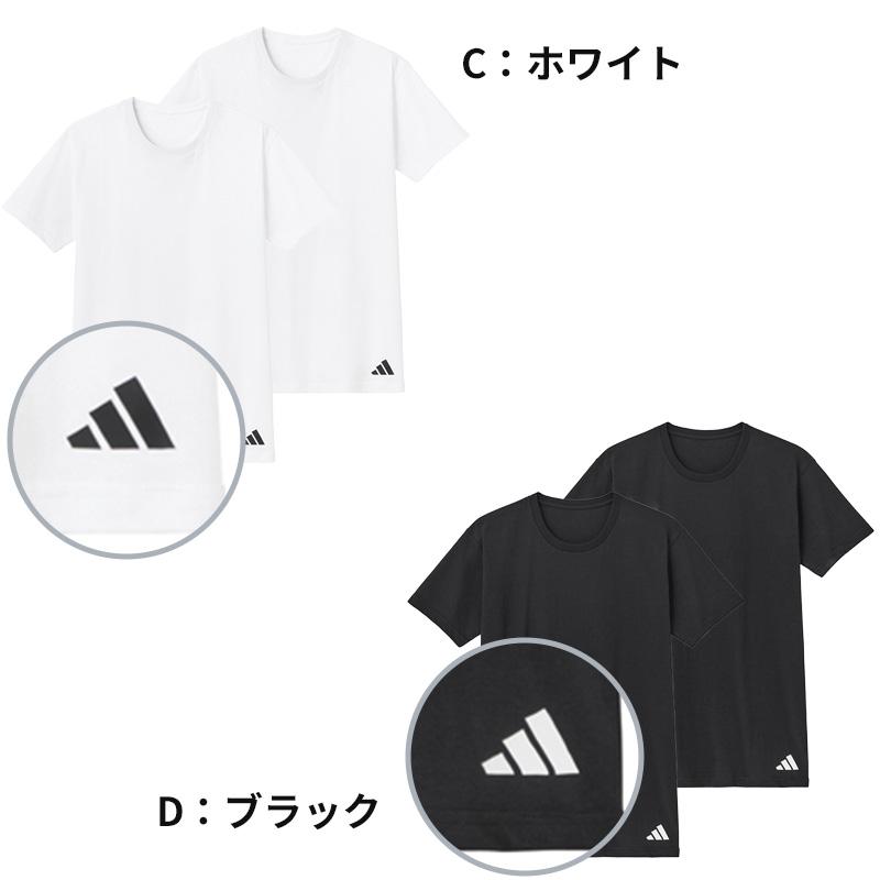 adidas（アディダス） 綿100 Tシャツ メンズ 2枚組 グンゼ M L LL