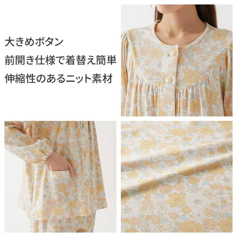 服 一重ガーゼ ストレッチ レディース パジャマ 綿 麻 シルク 夏