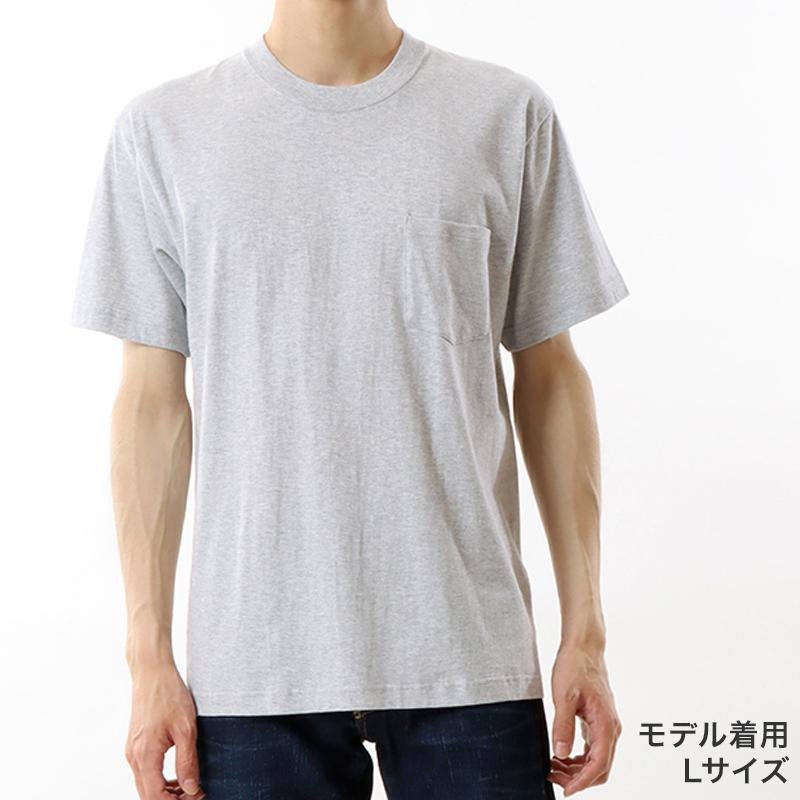 Hanes（ヘインズ） BEEFY-T ポケットTシャツ メンズ 厚手 Tシャツ 無地