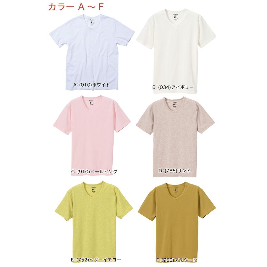 PLAIS グレー Vネック 半袖 Tシャツ サイズ03 Hanes（ヘインズ） Tシャツ Vネック 半袖 メンズ レディース M・L