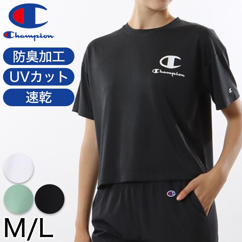 Champion レディース クルーネック Tシャツ 短め M・L