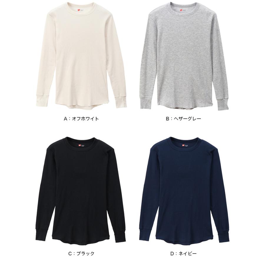 Hanes（ヘインズ） メンズ サーマル クルーネック ロングスリーブT