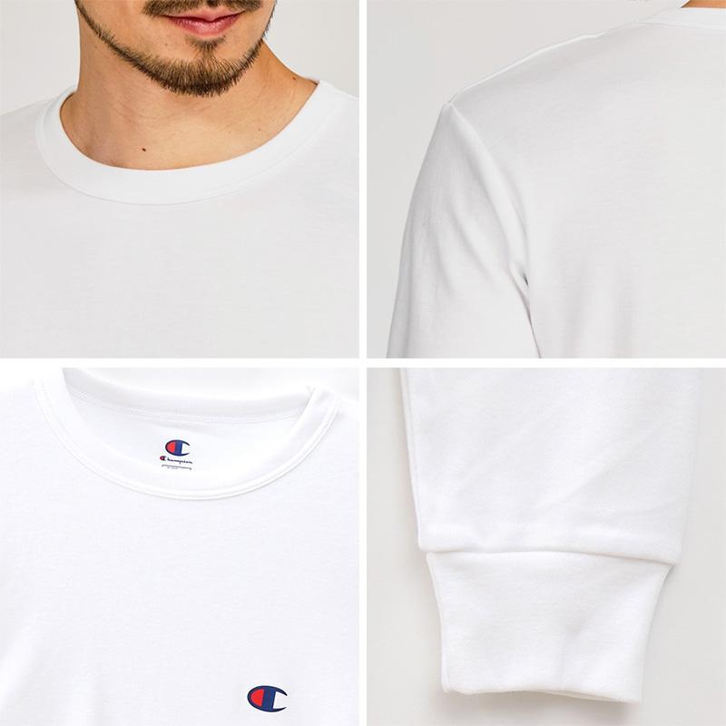 Champion（チャンピオン） 長袖 メンズ 微起毛 クルーネック ロング