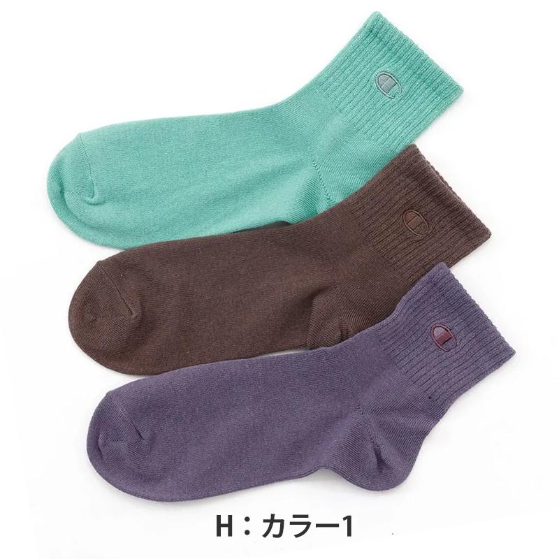 Champion（チャンピオン） 靴下 レディース 綿混 クォーターレングス