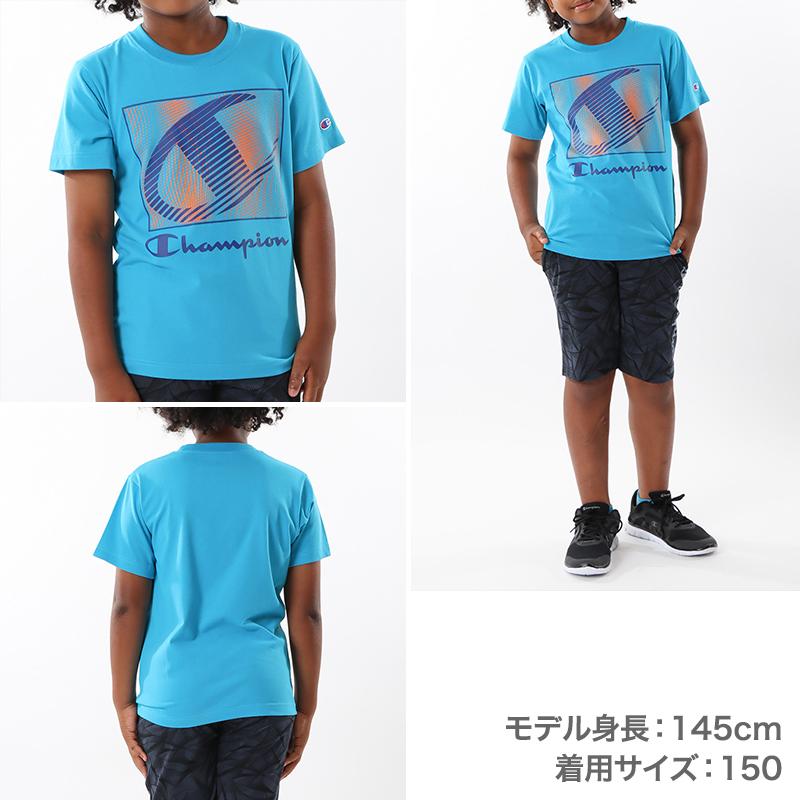 Champion（チャンピオン） Tシャツ キッズ ジュニア 半袖 スポーツ 綿