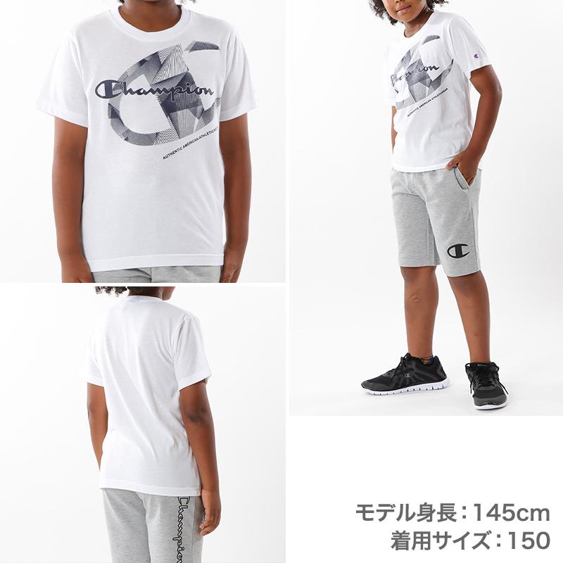 Champion（チャンピオン） Tシャツ キッズ ジュニア 半袖 スポーツ 綿