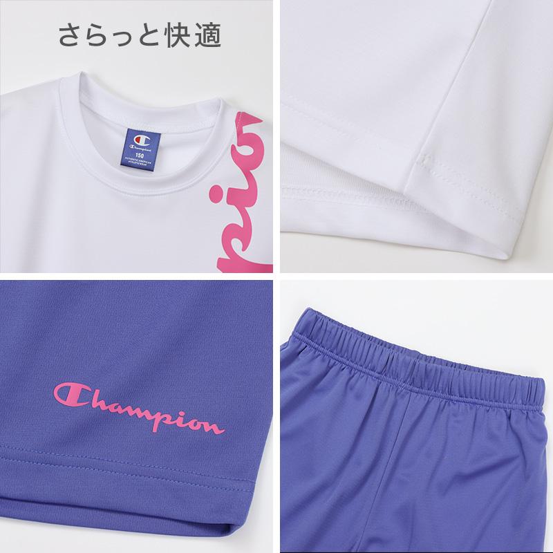 Champion（チャンピオン） キッズ セットアップ 女の子 Tシャツ