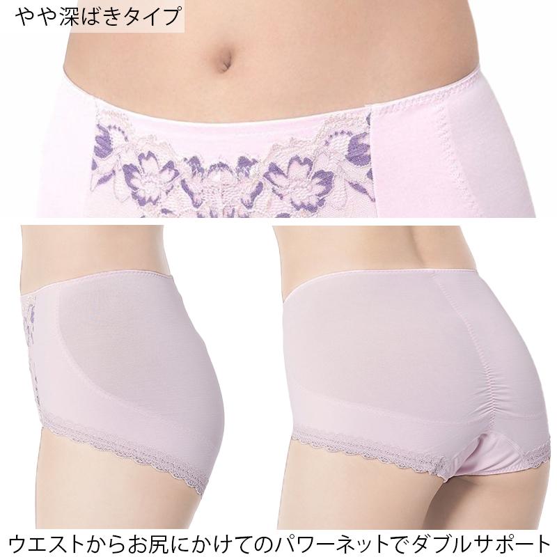 満足 福助 ガードルショーツ お腹 ヒップアップ やや深履き M L LL