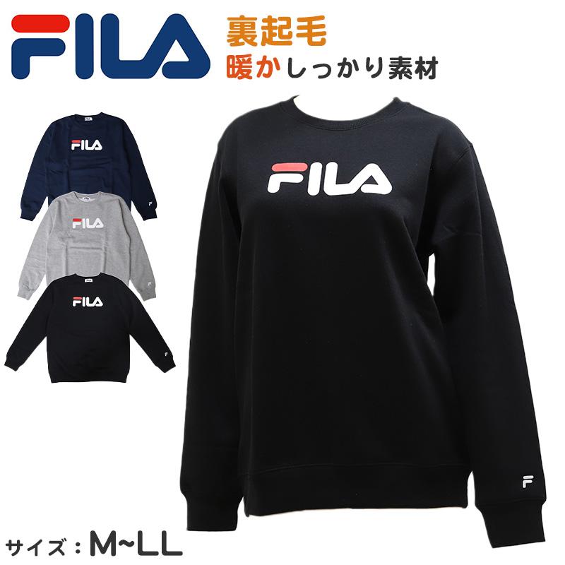 FILA レディース トレーナー 裏起毛 スウェット シャツ 冬 長袖 フィラ 