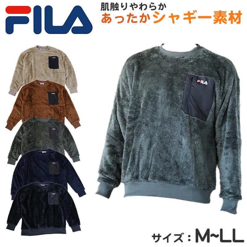 新品 FILA  フィラ メンズ トレーナー Mサイズ FILA（フィラ） メンズ トレーナー 裏起毛 スウェット シャツ 冬 長袖