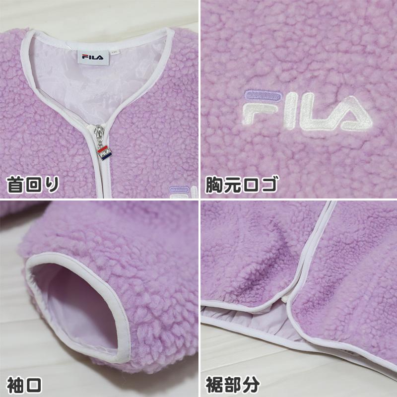FILA（フィラ） キッズ ボア ジャケット ブルゾン 女の子 子供服