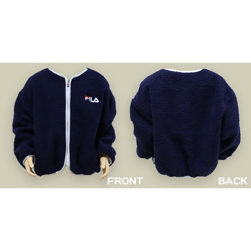 FILA（フィラ） キッズ ボア ジャケット ブルゾン 女の子 子供服