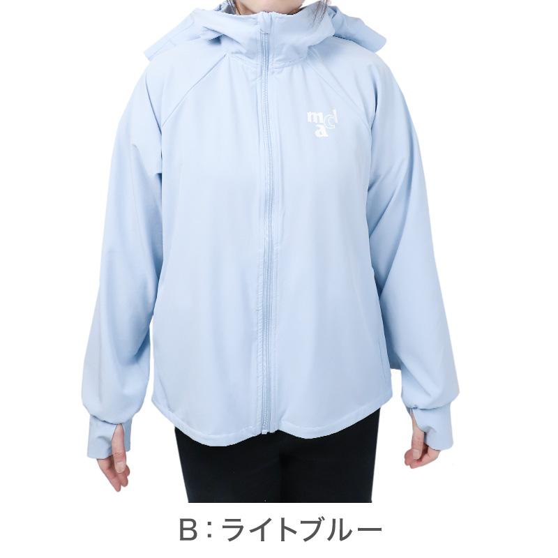 セントアンドリュース　UV日焼け対策　フード付長袖　ブルゾン　美品　レディースM UVジャケット レディース 帽子付き UVカット パーカー 長袖 フード付き