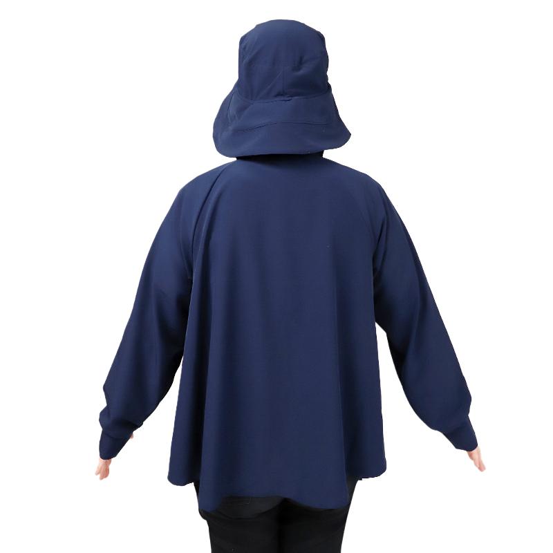 UVジャケット レディース 帽子付き UVカット パーカー 長袖 フード付き