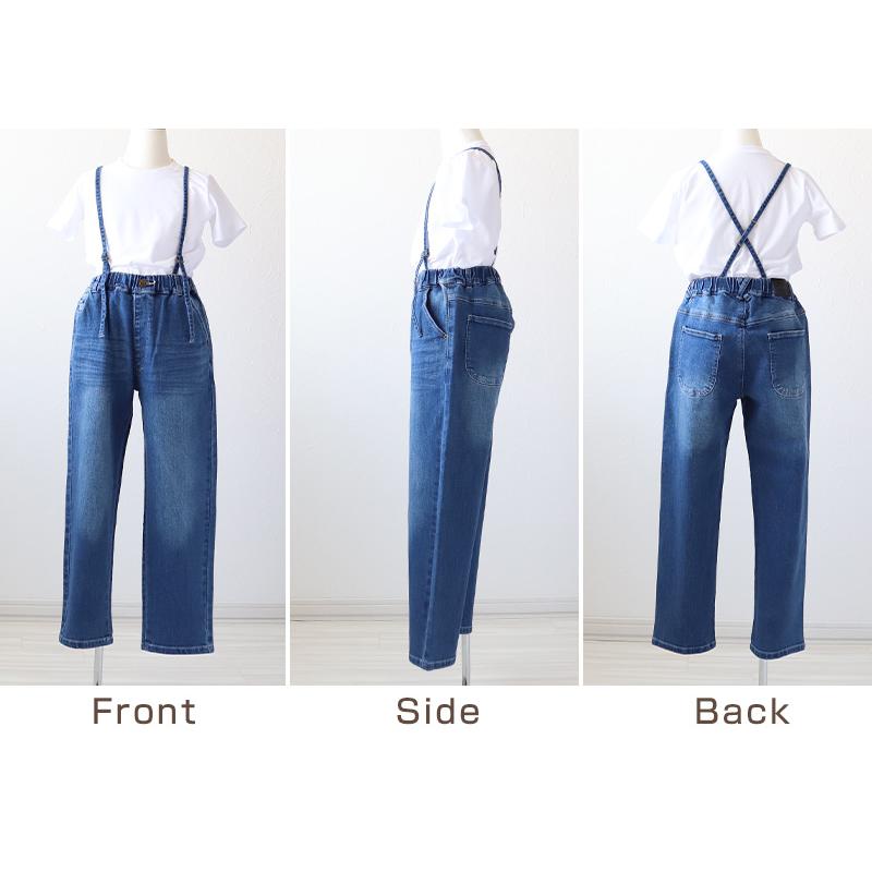 L.COPECK（エルコペック） キッズ サロペット パンツ デニム 子供服