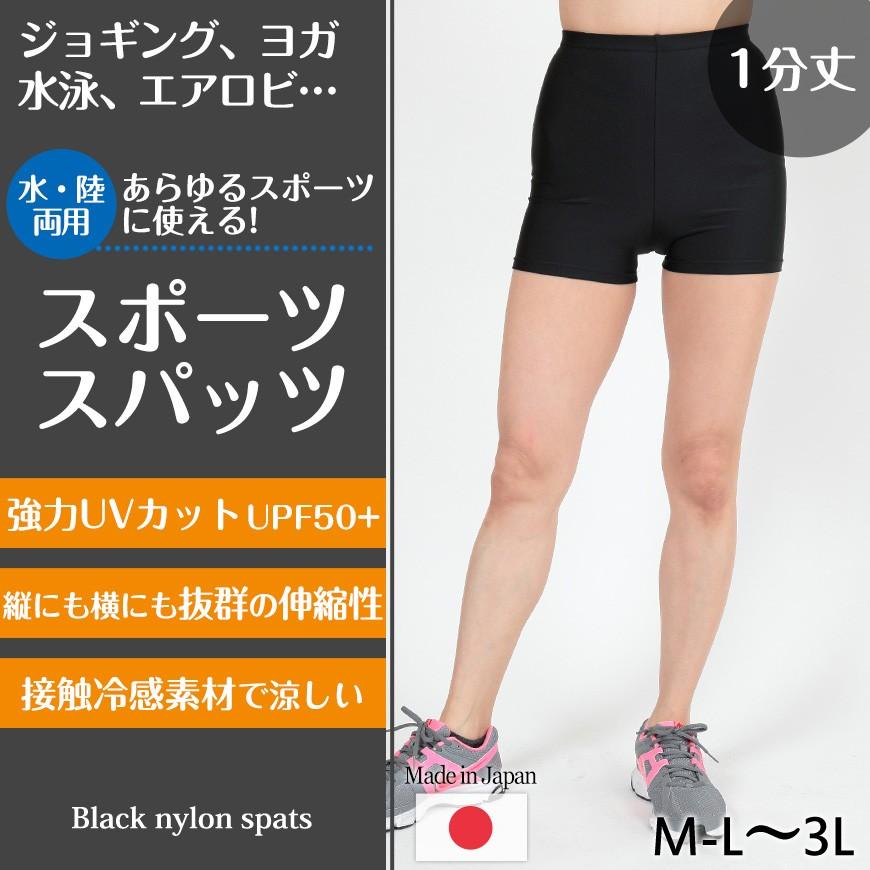 スパッツ 1分丈 スポーツ インナー M L 3l レギンス 大きいサイズ 3l レディース アンダーパンツ 黒 ジュニア Nylon01 すててこねっと 通販 Yahoo ショッピング