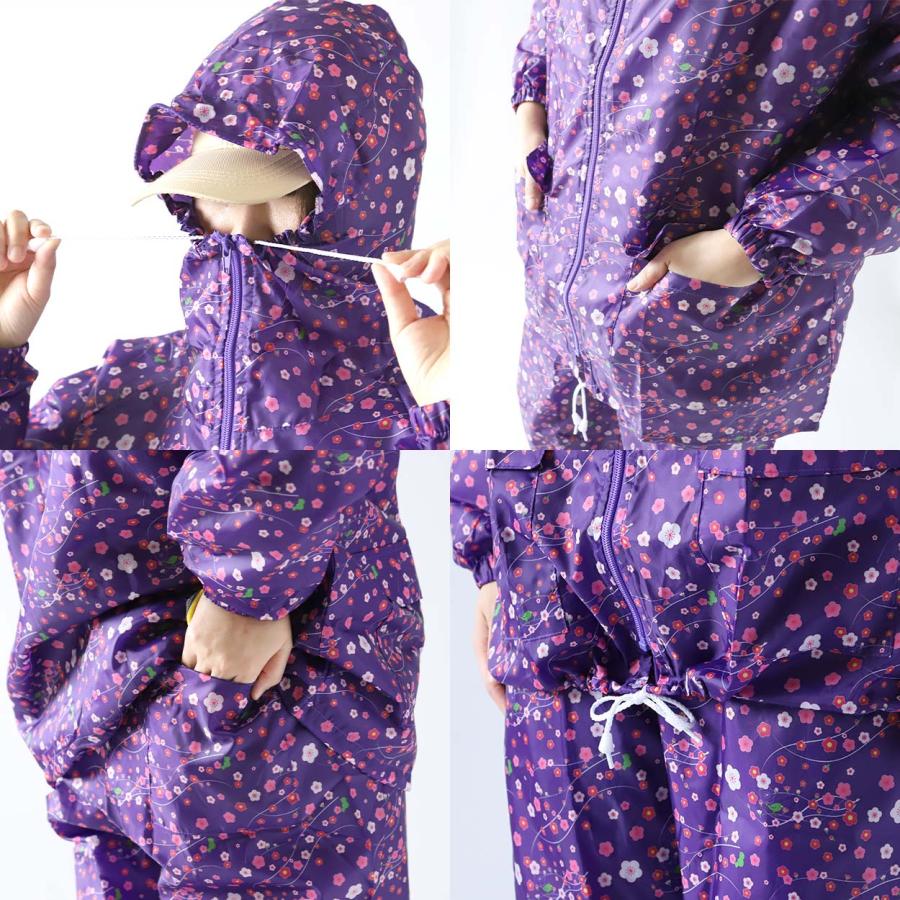 ヤッケ レディース 上下セット ズボン 農作業 ガーデニング 作業着