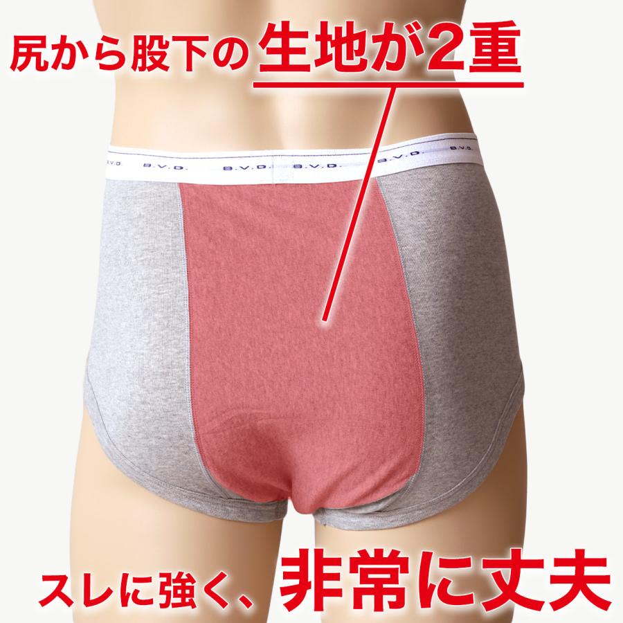 B.V.D ブリーフ BVD メンズ 綿100 前開き カラー 色 カジュアル