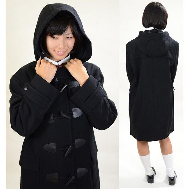 Cotoo Shuzo ブラックコート　内側に取り外し可能な暖かい裏地つき！ TONBOW（学生服） トンボ学生服 スクールコート ダッフルコート