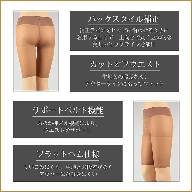 GUNZE（グンゼ） ライザップ ガードル 5分丈 ヒップアップ 補正下着 M