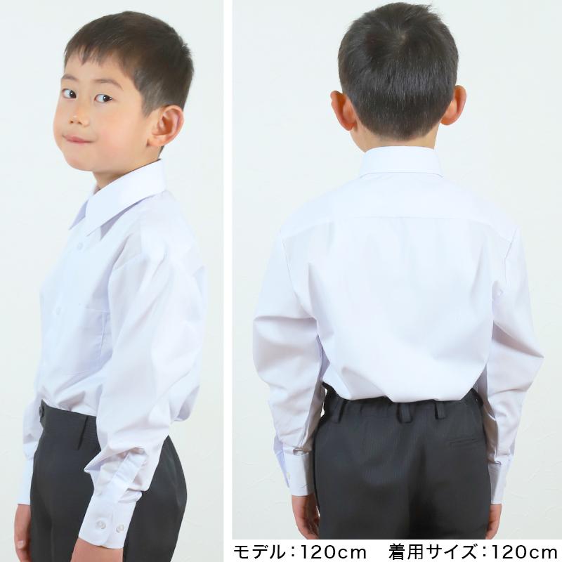 スクールシャツ 長袖 男子 カッターシャツ 3枚セット 110cmA〜180cmB (学生服 ワイシャツ 中学生 高校生 男の子 制服 ノーアイロン Yシャツ) (送料無料)｜suteteko｜06