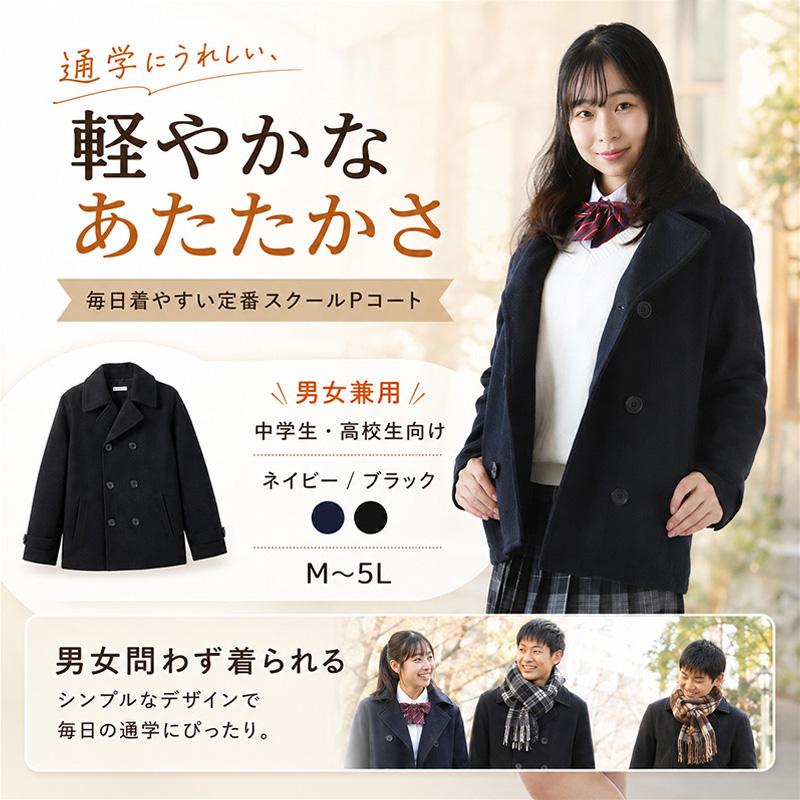 SchooLog（スクログ） スクールコート 中学生 ピーコート 男子 女子