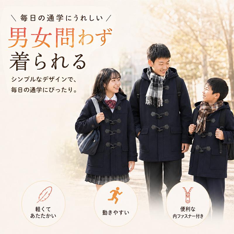 SchooLog（スクログ） ダッフルコート 軽量 軽い スクールコート 女子