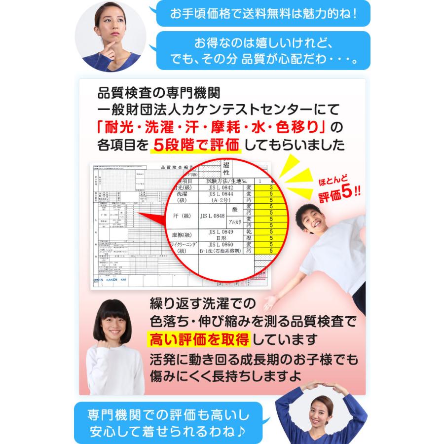 Schoolog ドライ素材&吸汗速乾 半袖丸首体操服 S〜3L (体操着 白 小学校 女の子 男の子 ドライ 速乾 子供 綿混 半そで キッズ) (送料無料)|suteteko|05