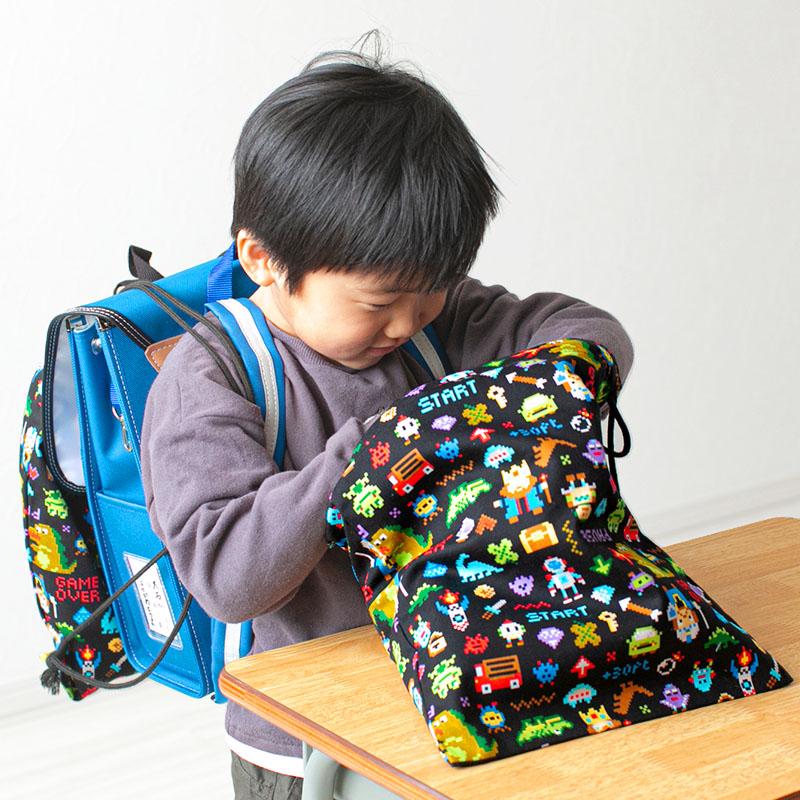 SchooLog（スクログ） 体操服袋 お着換え袋 巾着袋 巾着 大 給食袋