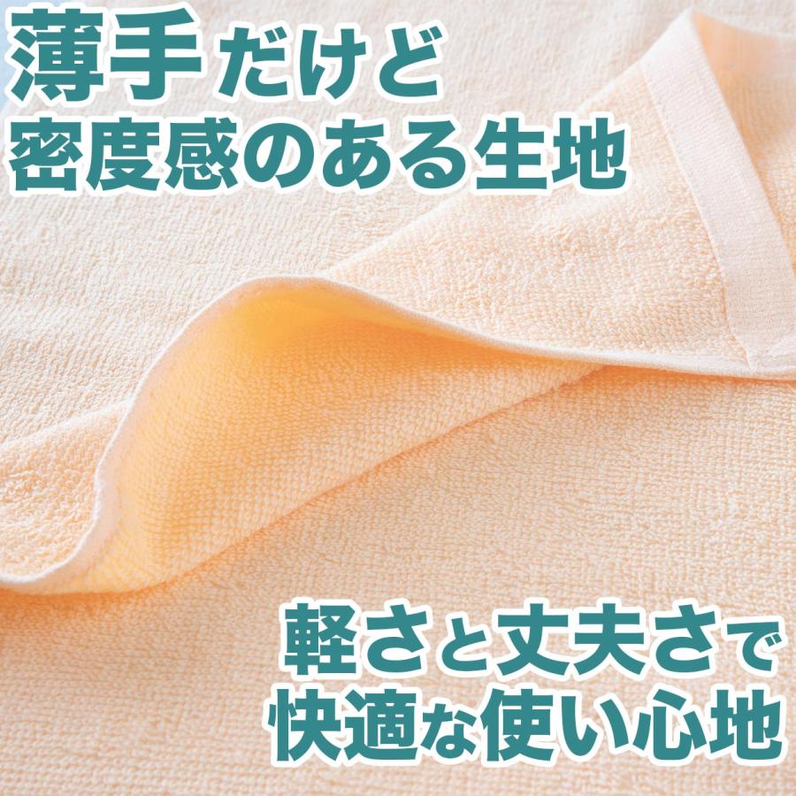 フェイスタオル 綿100％ 薄手 業務用 無地 吸水性 ほつれにくい