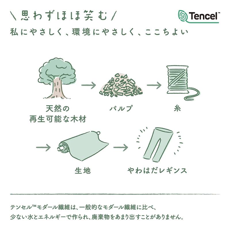 助野（SUKENO） やわはだ レギンス 2分丈 レディース スパッツ