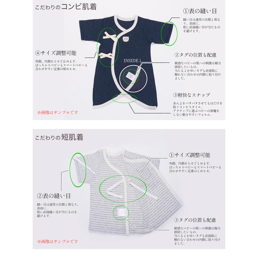 新生児 肌着セット 綿100% 10枚組 50-60cm (出産準備 男の子 女の子